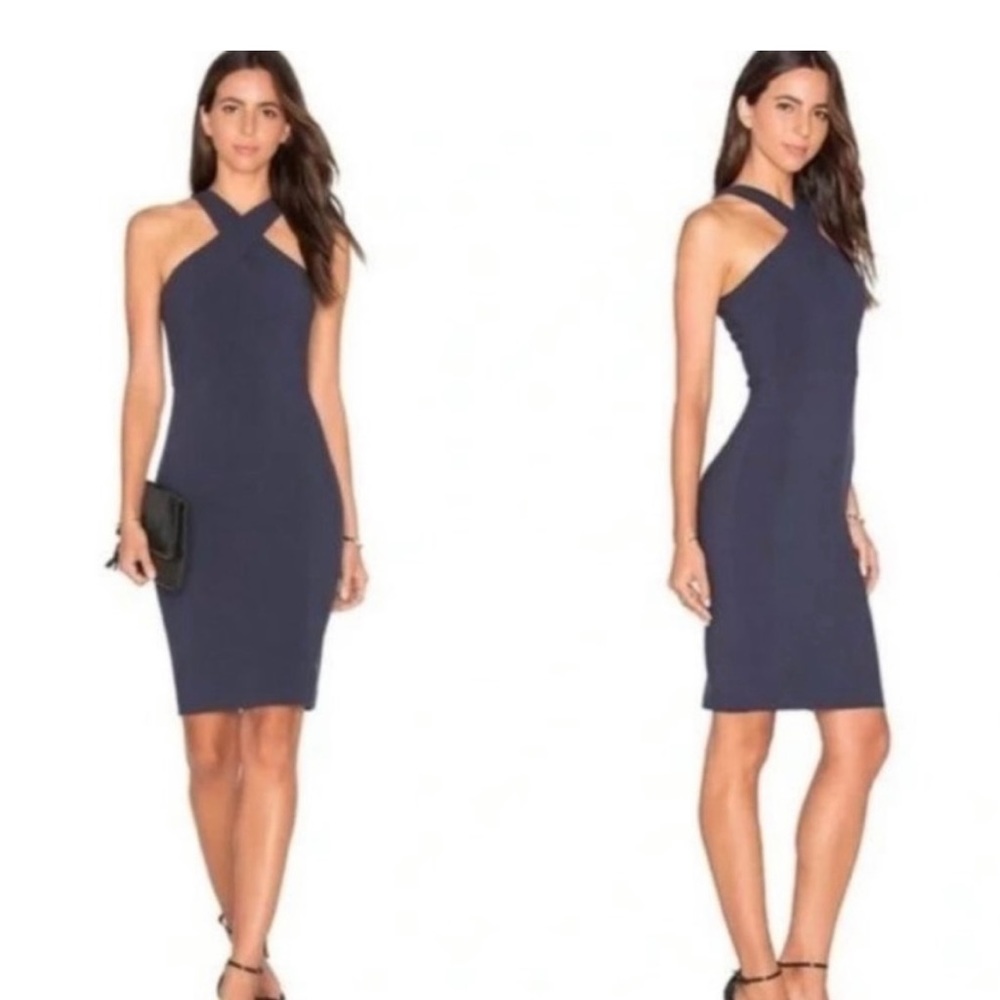 Likely navy blue Carolyn sheath dress
